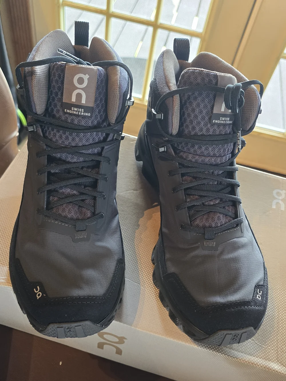 ON Cloudrock Waterproof Men's Gray Hiking Shoes